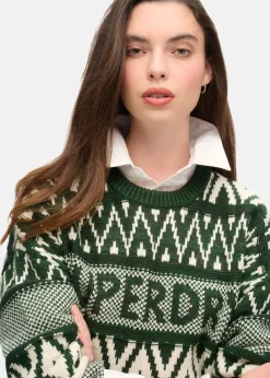 Branded Pattern Crew Jumper