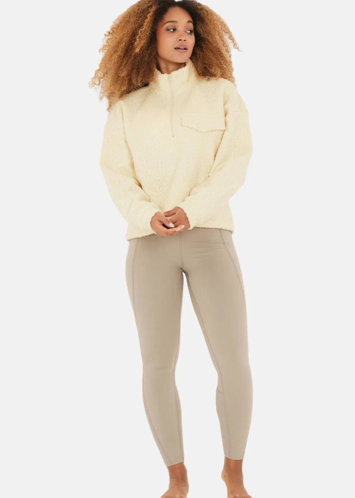 Florrie W Sherpa Half zip