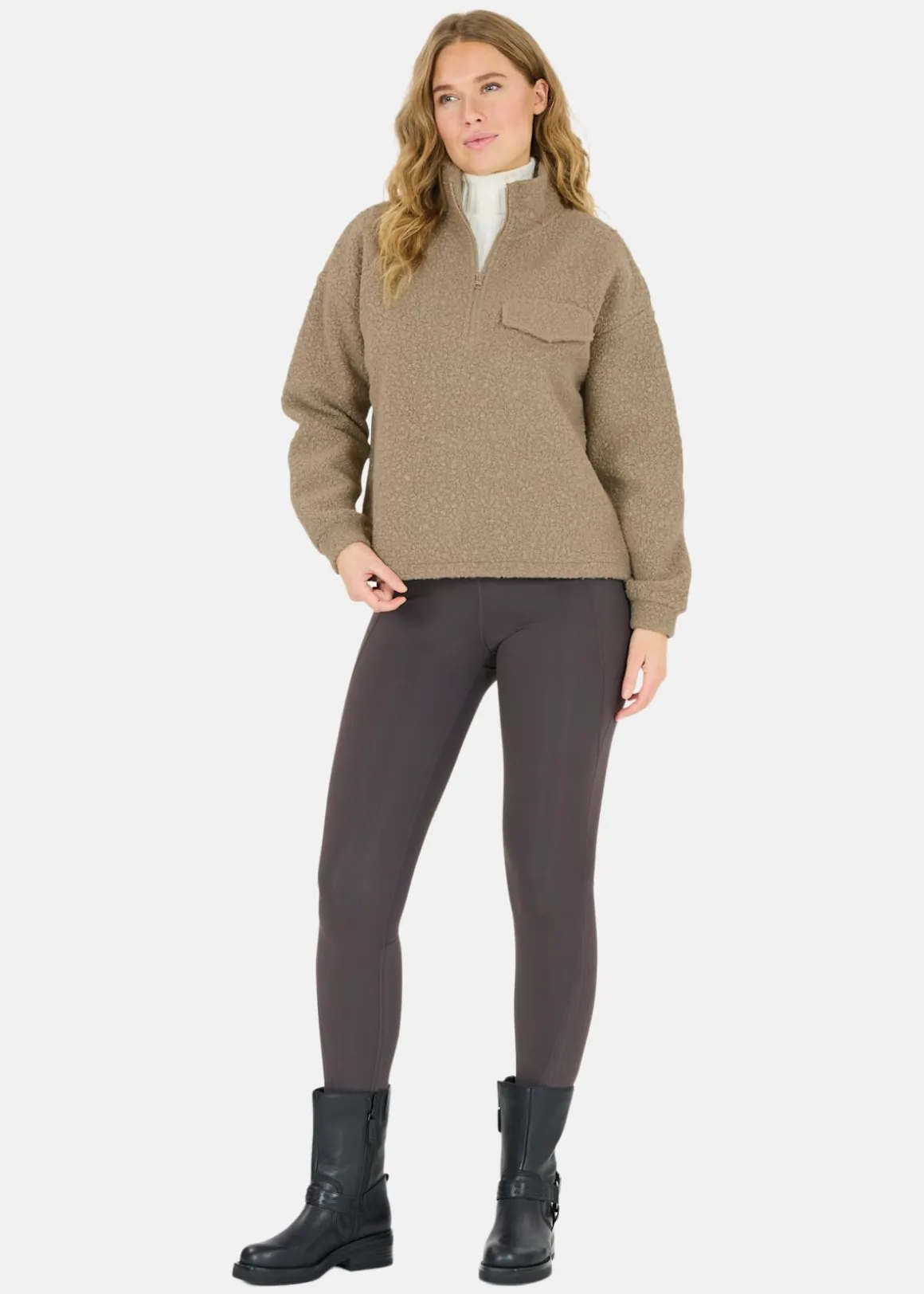 Florrie W Sherpa Half zip