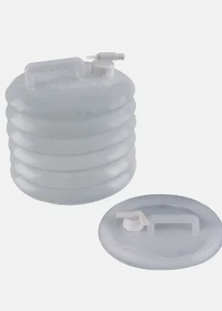 Foldable canister with a tap