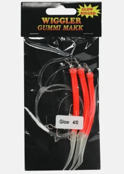 Gummi Makk Röd/Lys Rigged #4/0