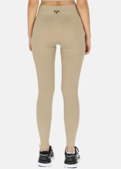 High Waist Rib Seamless Tights