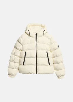 Hooded Sports Puffer Jacket