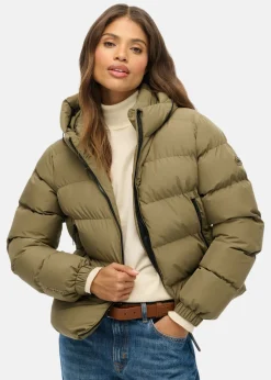 HOODED SPORTS PUFFER JACKET