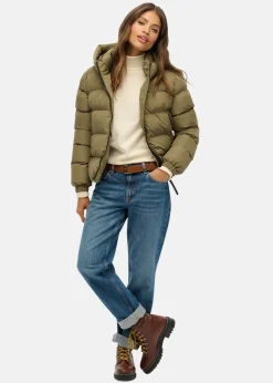 HOODED SPORTS PUFFER JACKET