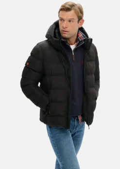 HOODED SPORTS PUFFER JACKET