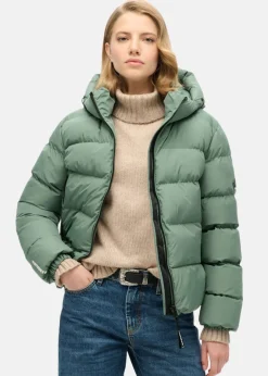 Hooded Sports Puffer Jacket