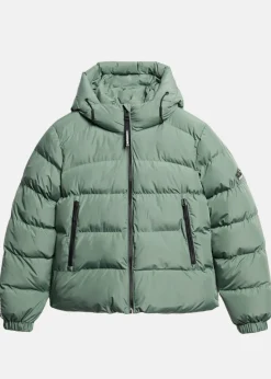 Hooded Sports Puffer Jacket