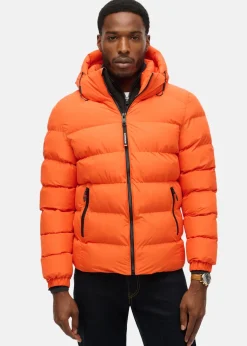 HOODED SPORTS PUFFER JACKET