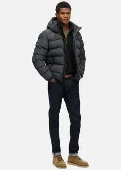 HOODED SPORTS PUFFER JACKET