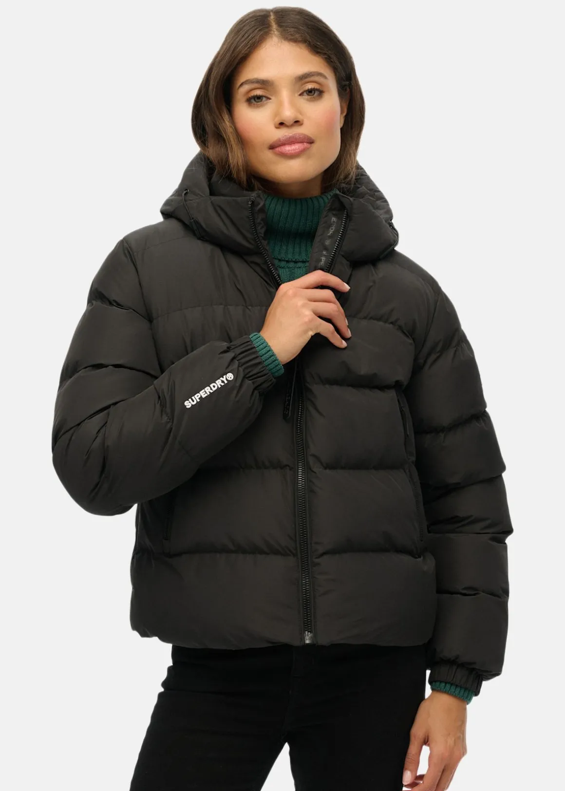 HOODED SPORTS PUFFER JACKET