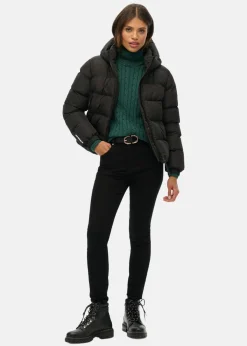 HOODED SPORTS PUFFER JACKET