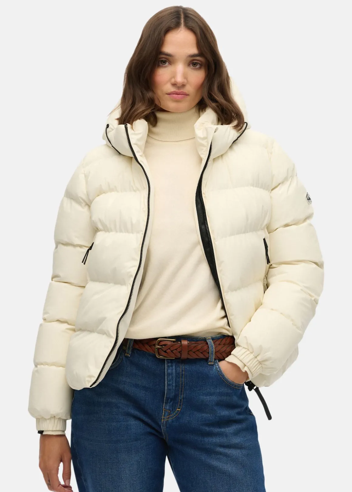 HOODED SPORTS PUFFER JACKET