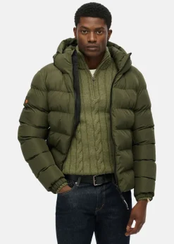 HOODED SPORTS PUFFER JACKET