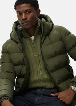 HOODED SPORTS PUFFER JACKET