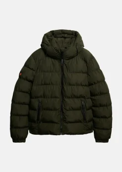 HOODED SPORTS PUFFER JACKET