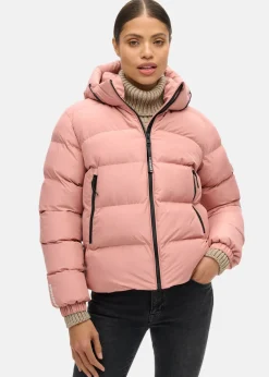 Hooded Sports Puffer Jacket
