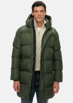 HOODED SPORTS PUFFER MID JKT