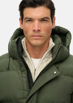 HOODED SPORTS PUFFER MID JKT