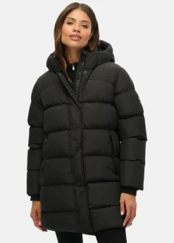 HOODED SPORTS PUFFER MID JKT
