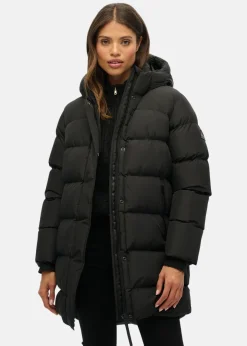 HOODED SPORTS PUFFER MID JKT