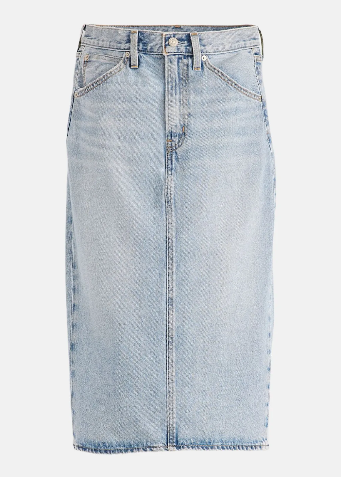 HR BACK SLIT SKIRT RIVETING CL