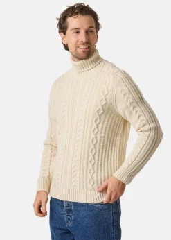 JACOB CABLE ROLL NECK JUMPER