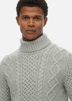 JACOB CABLE ROLL NECK JUMPER