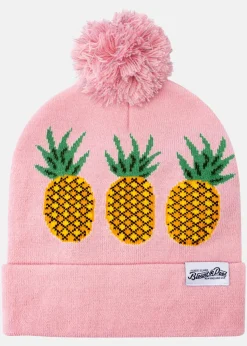 Knitted Hat Reflective Pom Pom