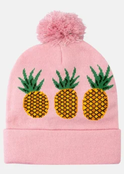 Knitted Hat Reflective Pom Pom
