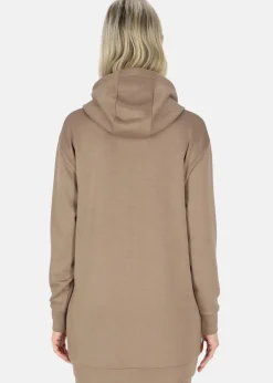 Lounge Long Zip Hood W