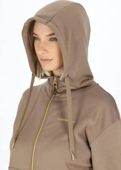Lounge Long Zip Hood W