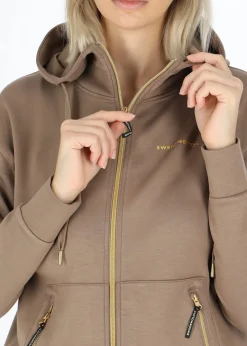 Lounge Long Zip Hood W