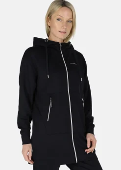 Lounge Long Zip Hood W