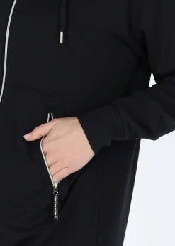 Lounge Long Zip Hood W