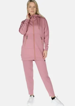 Lounge Long Zip Hood W