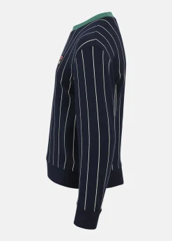 LUKOW pinstriped crew sweat
