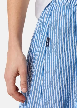 Marina Seersucker Long Skirt W