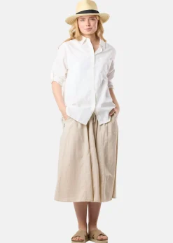 New Hampshire Linen Long Skirt W