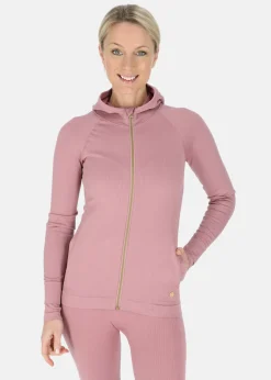 Ribbed Seamless Fullzip Hood W