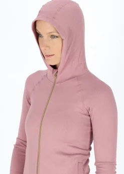 Ribbed Seamless Fullzip Hood W