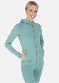 Ribbed Seamless Fullzip Hood W