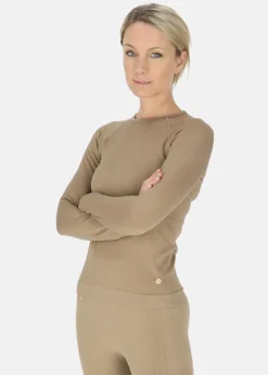 Ribbed Seamless Long Sleeve W