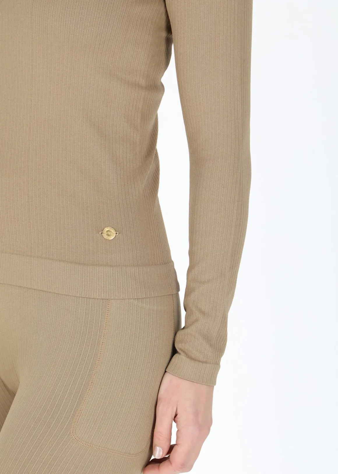 Ribbed Seamless Long Sleeve W