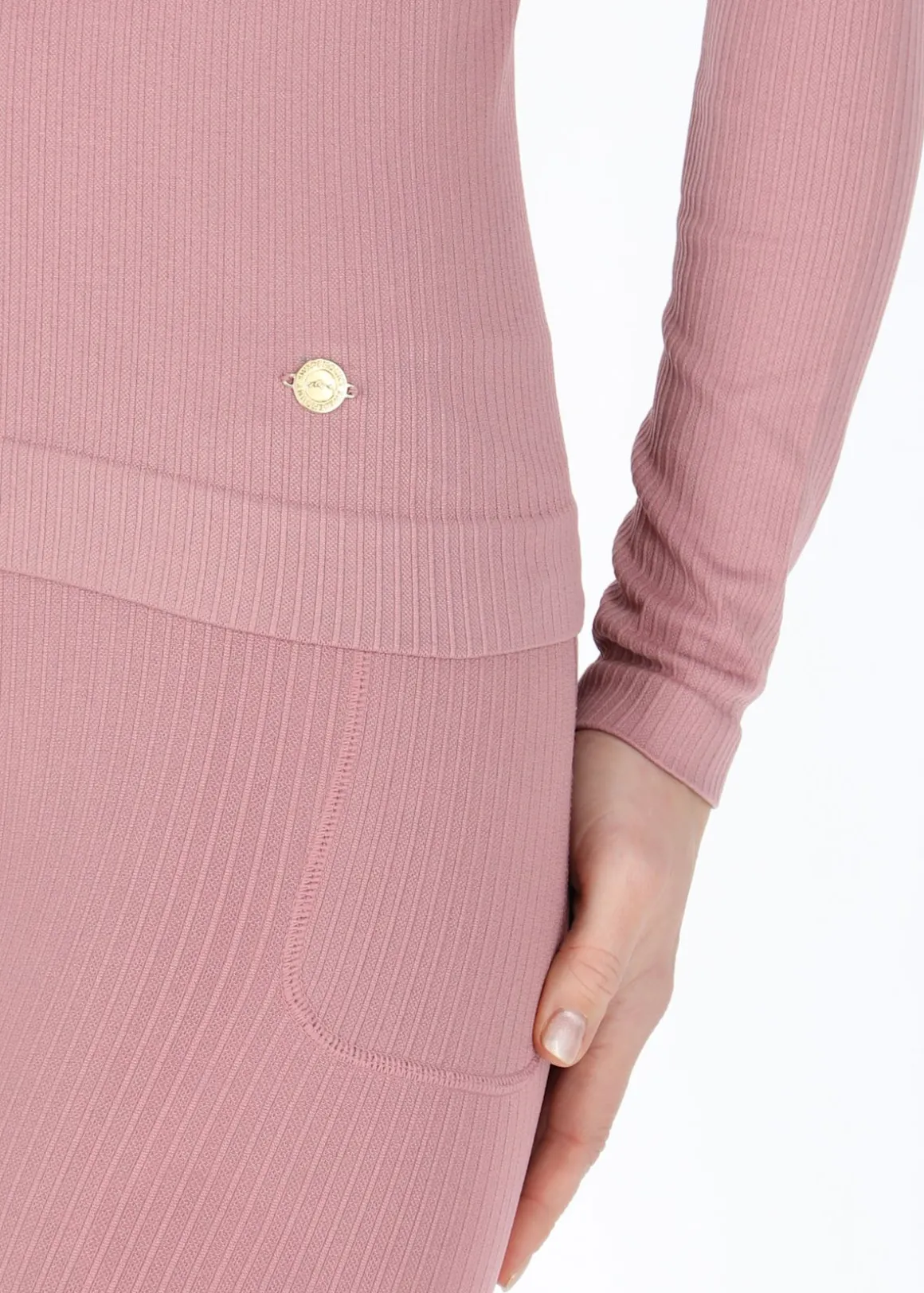 Ribbed Seamless Long Sleeve W