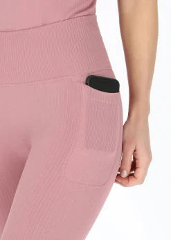 Ribbed Seamless Short Tights W