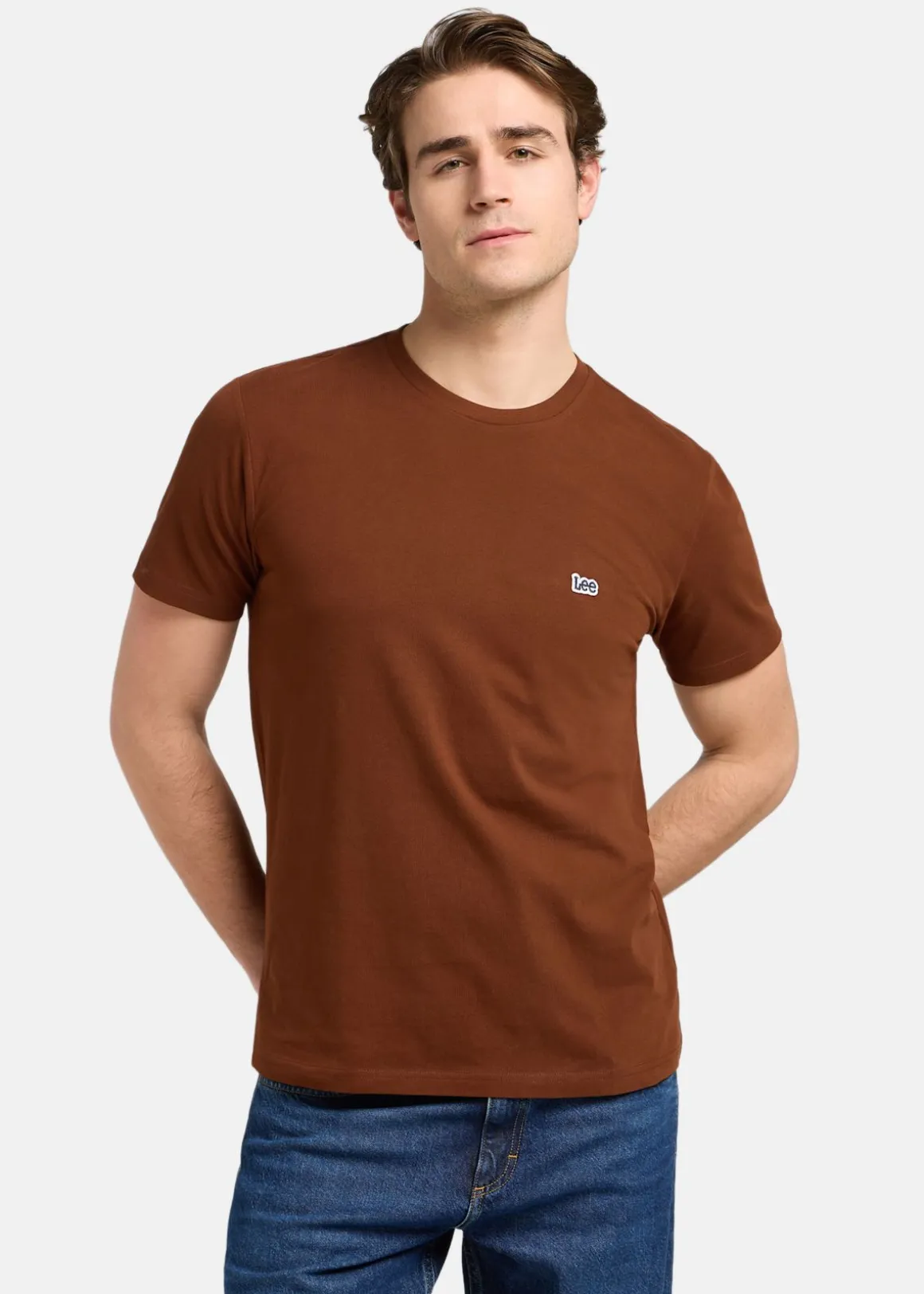 SS_PATCH_LOGO_TEE LUXE_BROWN