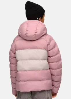 Synthetic Hooded Puffer Jacket