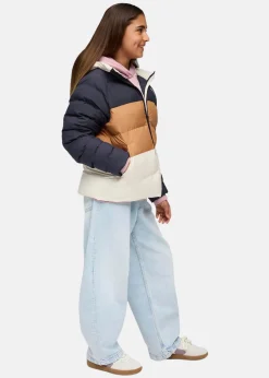 Synthetic Hooded Puffer Jacket