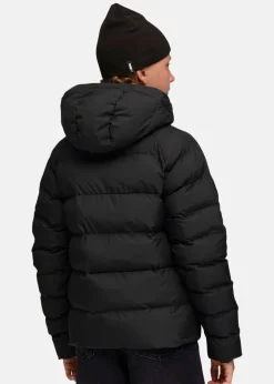 Synthetic Hooded Puffer Jacket